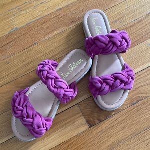Sam Edelman Pink Suede Noreen Espadrilles slides 5